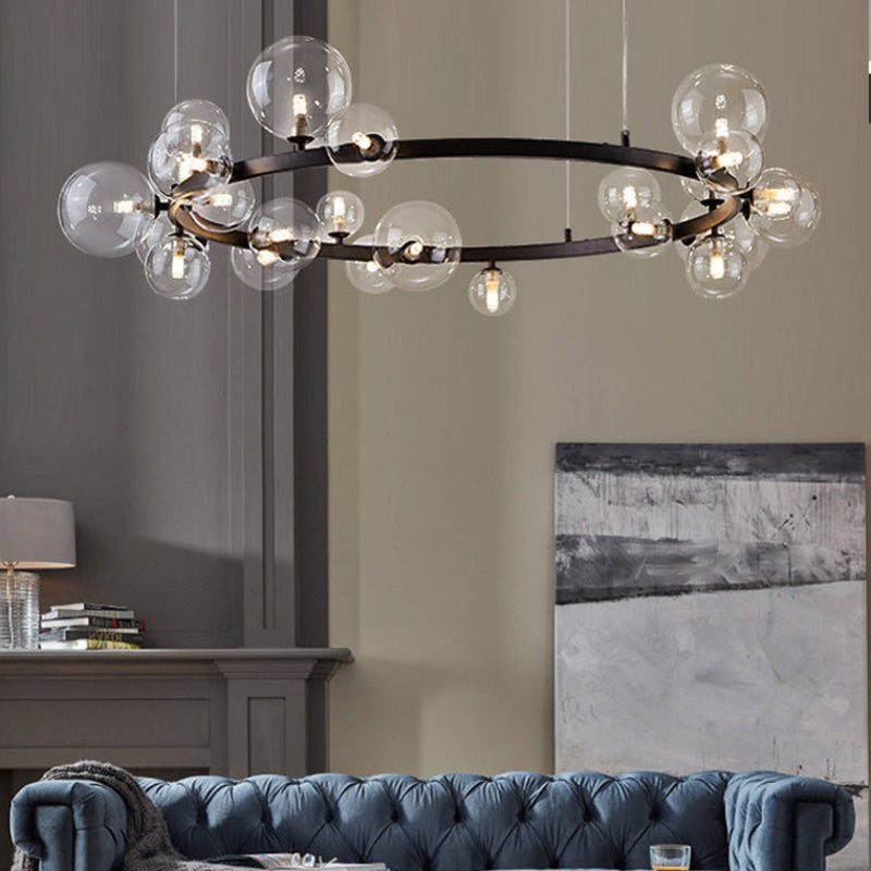 Antizer Circular Glass Bubble Chandelier