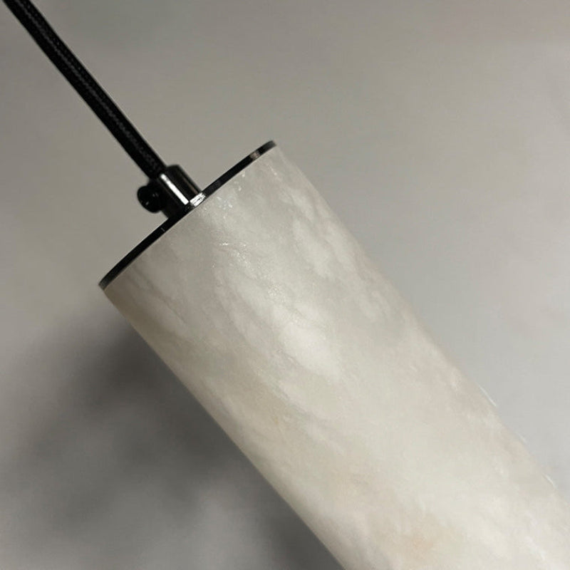 Antizer Minimalist Alabaster Tube Pendant Light