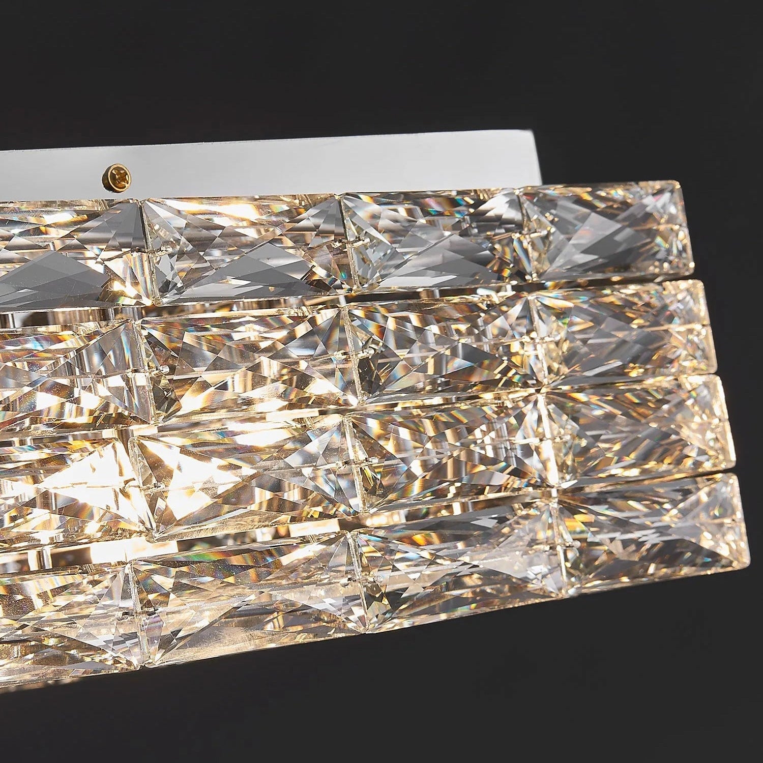 Antizer Modern Square Crystal LED Ceiling Light
