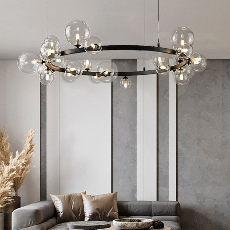 Antizer Circular Glass Bubble Chandelier