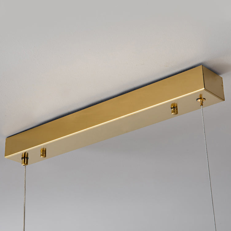 Antizer Modern Minimalist Linear Alabaster Chandelier