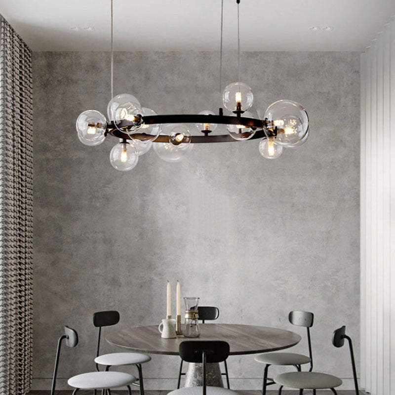 Antizer Circular Glass Bubble Chandelier