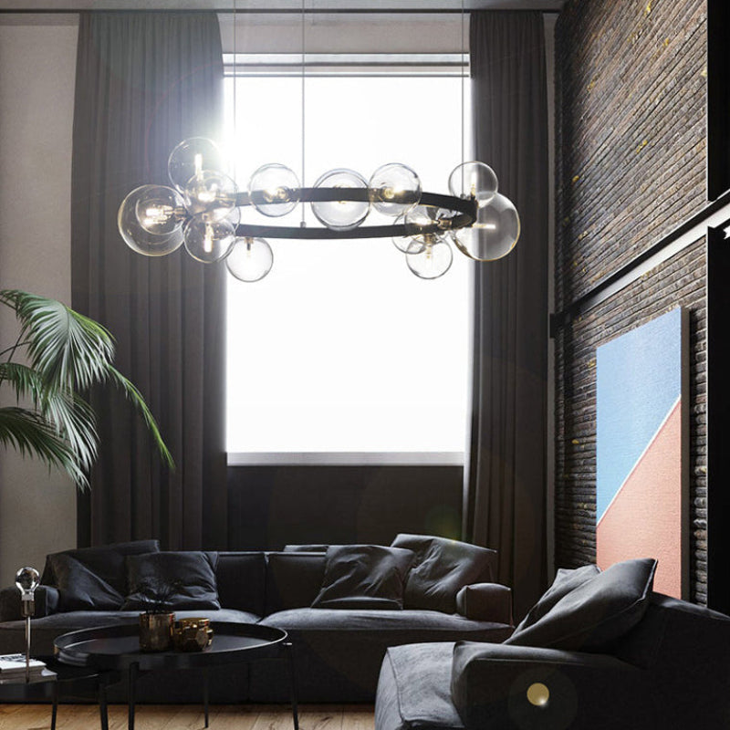 Antizer Circular Glass Bubble Chandelier