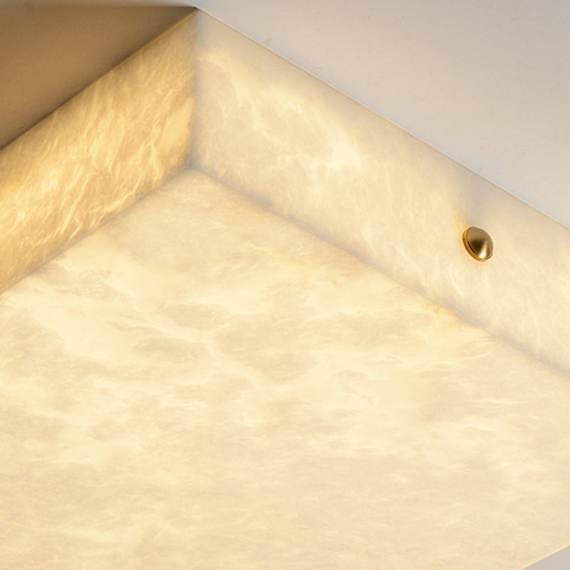 Antizer Minimalist Alabaster Square Ceiling Light