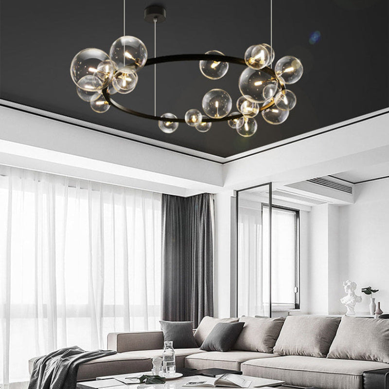 Antizer Circular Glass Bubble Chandelier