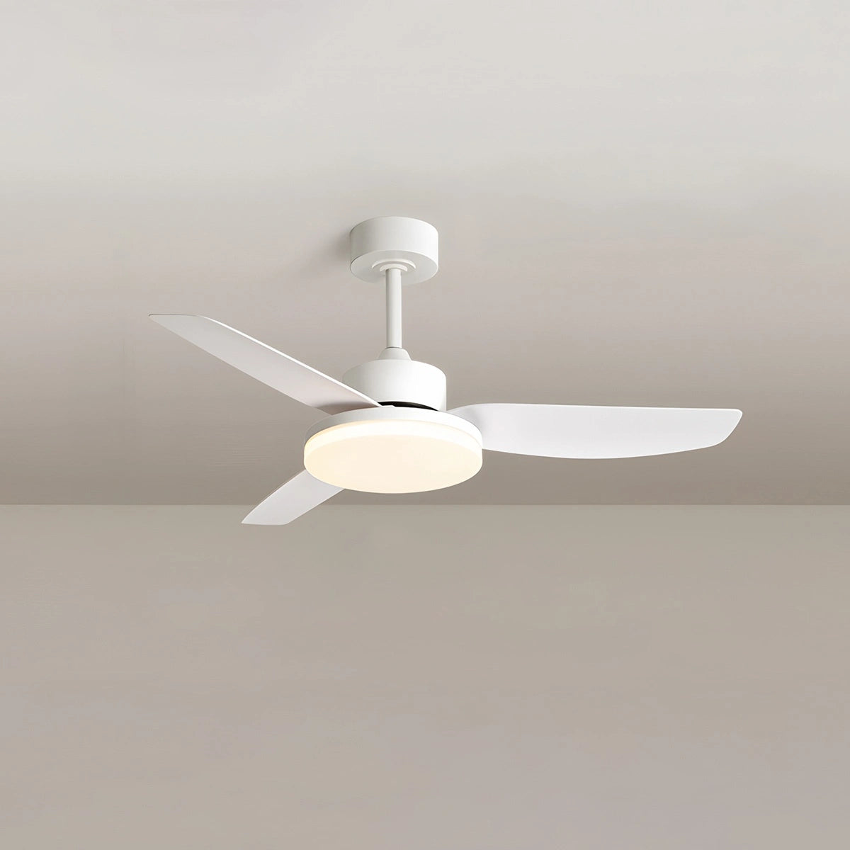 Antizer White Remote Control Ceiling Fan Light White 3 Blade