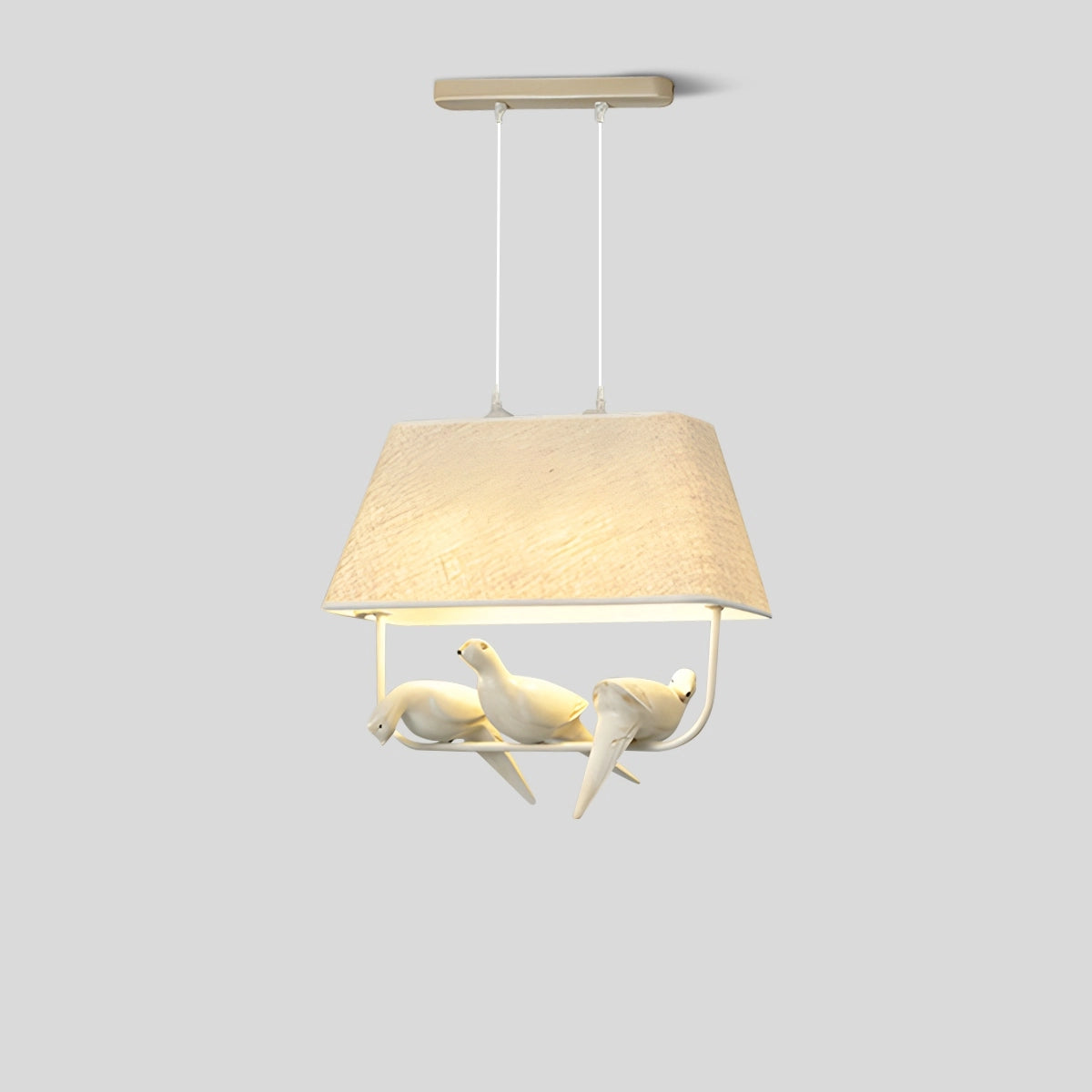 Antizer Nordic Bird Pendant Light for Living Room Bedroom 3 Heads