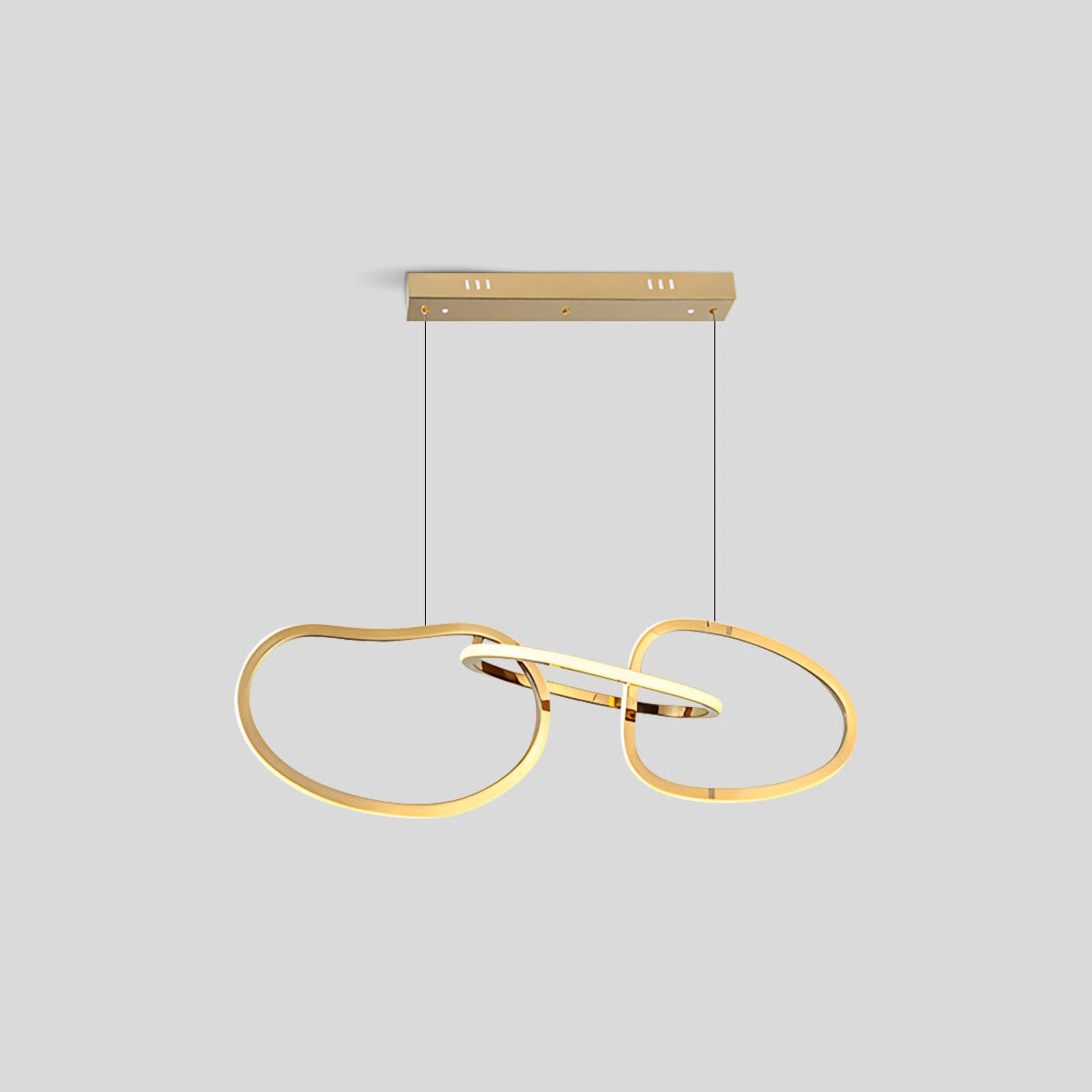 Antizer Modern Minimalist Ring Chandelier 3 Heads