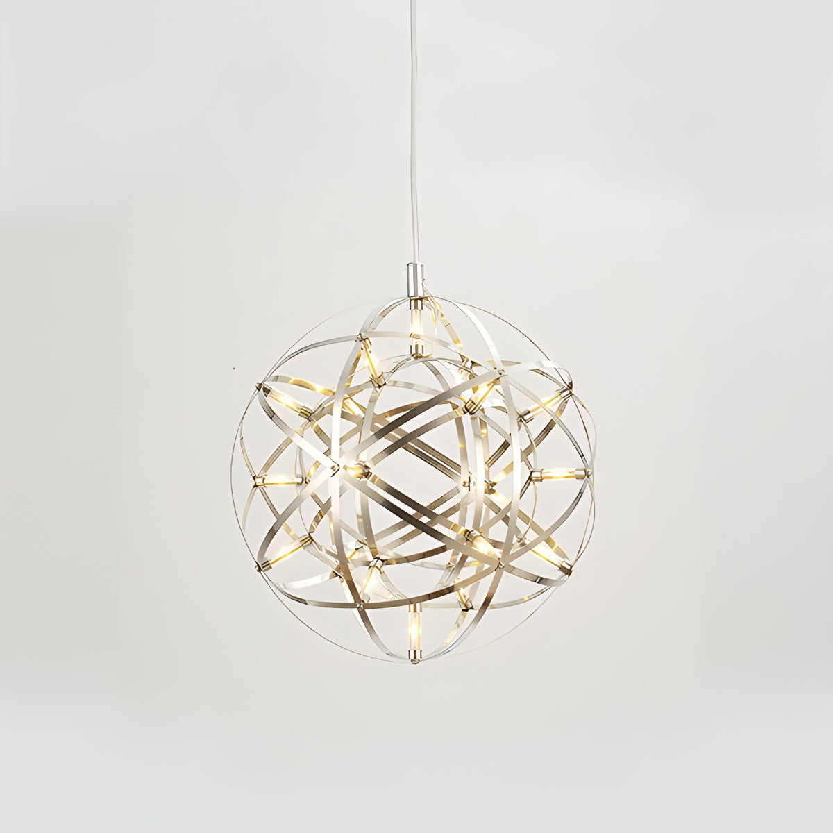 Antizer Silver Fire Ball Pendant Light for Dining Room
