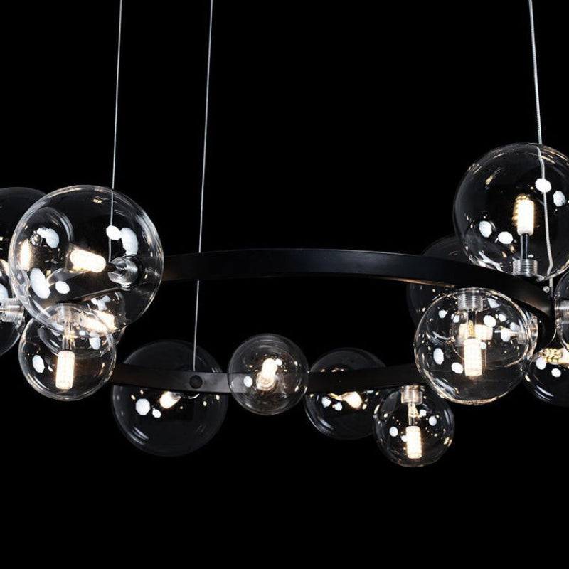 Antizer Circular Glass Bubble Chandelier