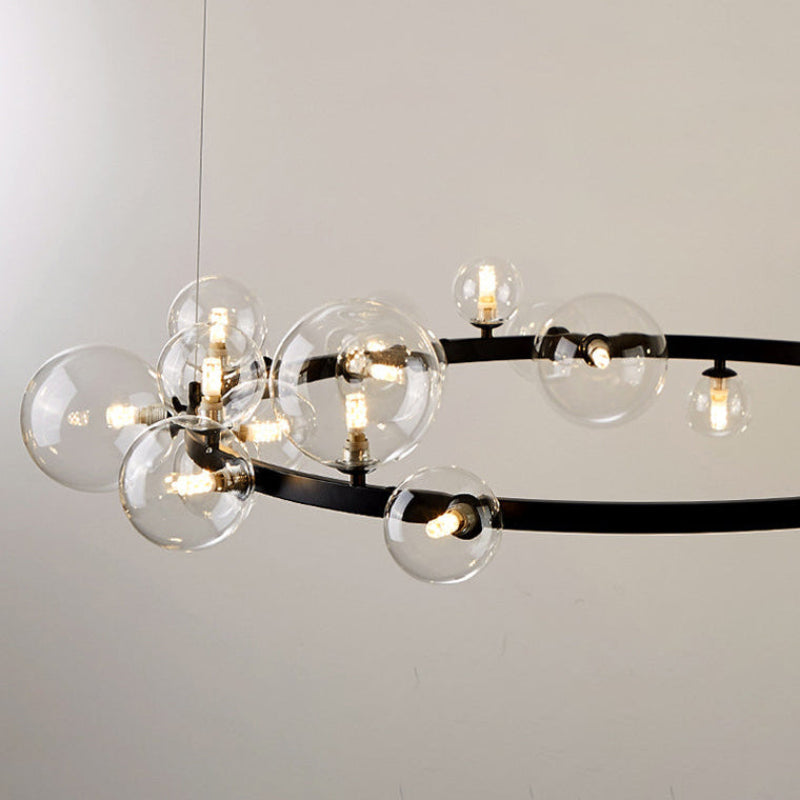 Antizer Circular Glass Bubble Chandelier