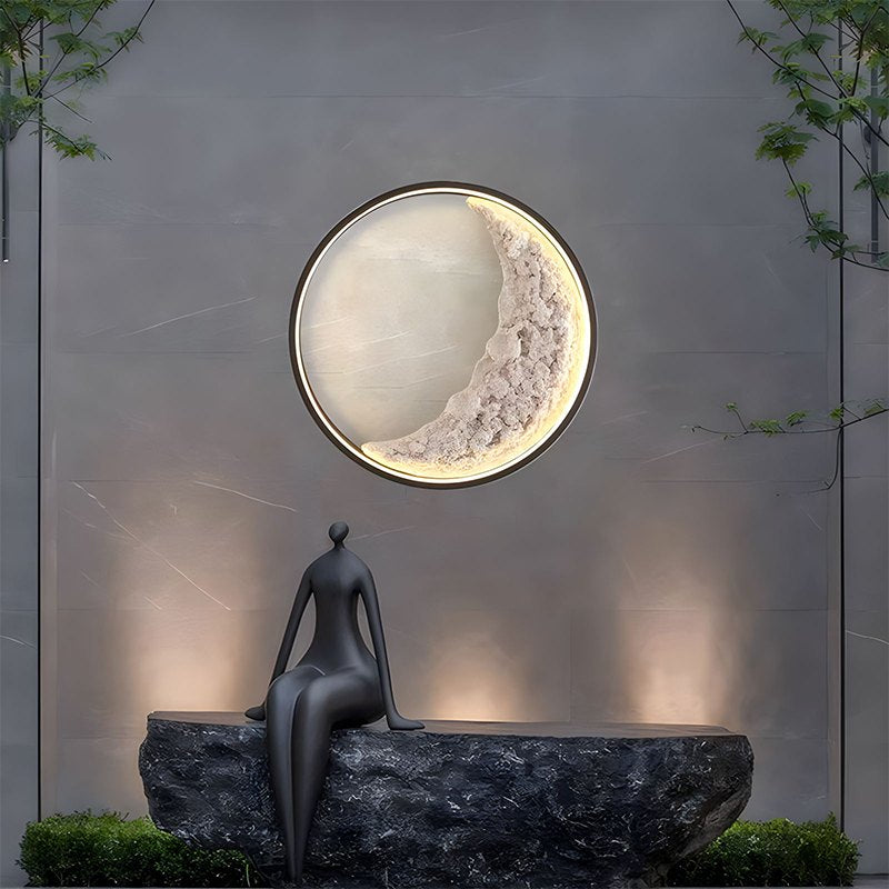 Antizer Crescent Moon Wall Sconce for Hallway Warm White