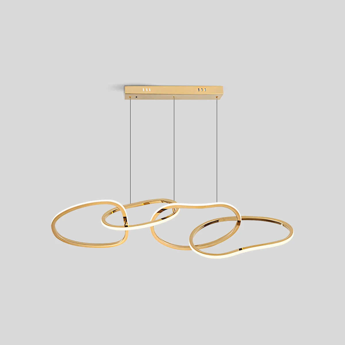 Antizer Modern Minimalist Ring Chandelier 4 Heads
