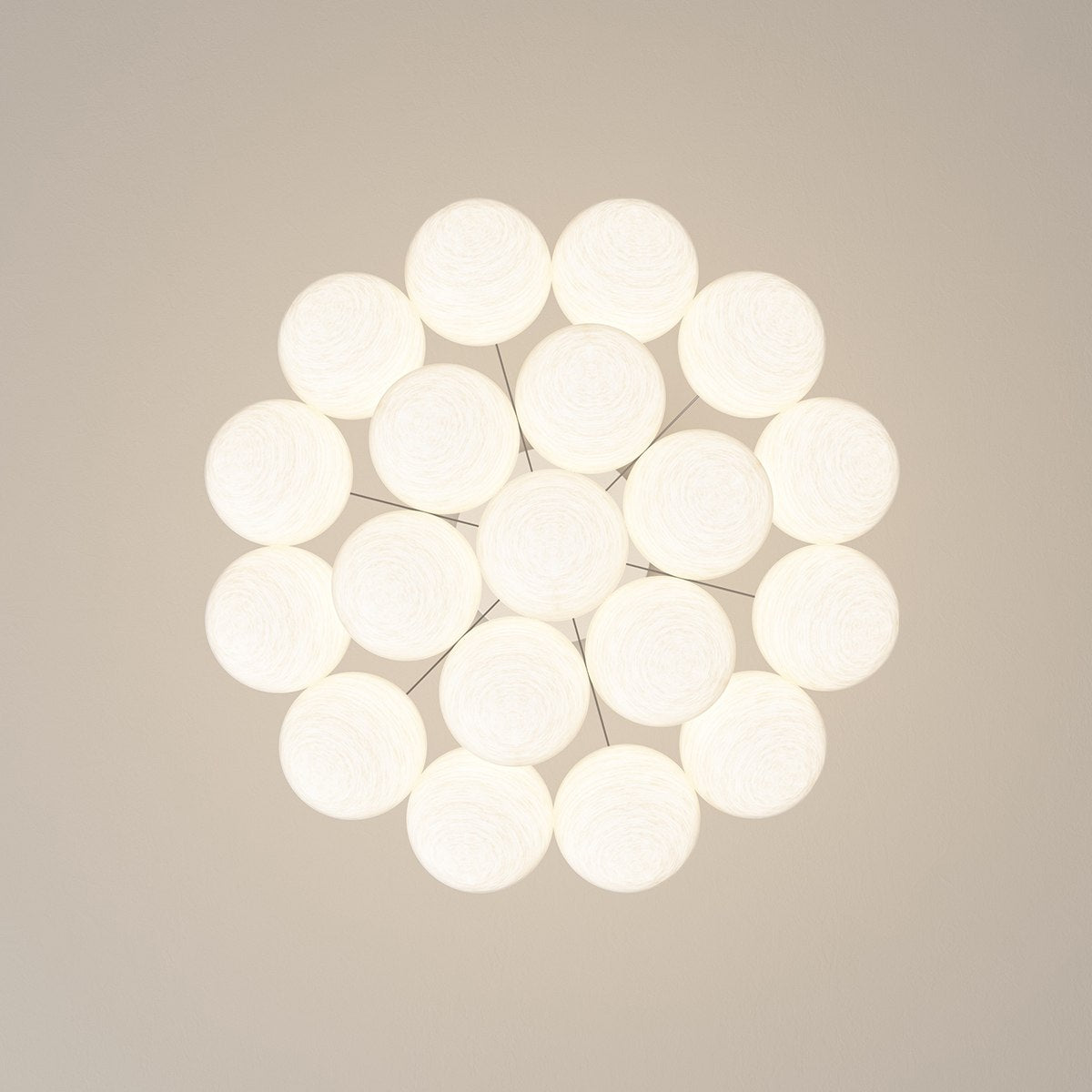Antizer French Tulip Flower & Ball Chandelier