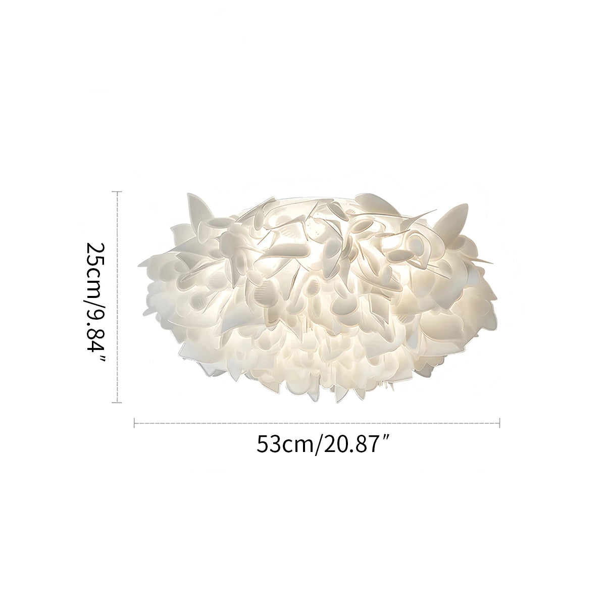 flush mount ceiling light size

