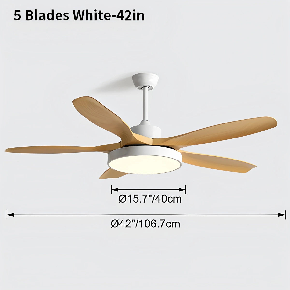Antizer Scandi Reversible Ceiling Fan with Light