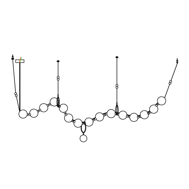 Antizer Art Deco Adjustable Pearl Chandelier