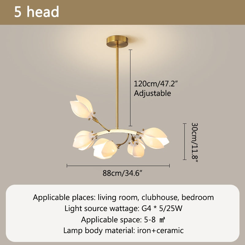Antizer Ceramics Magnolia Chandelier