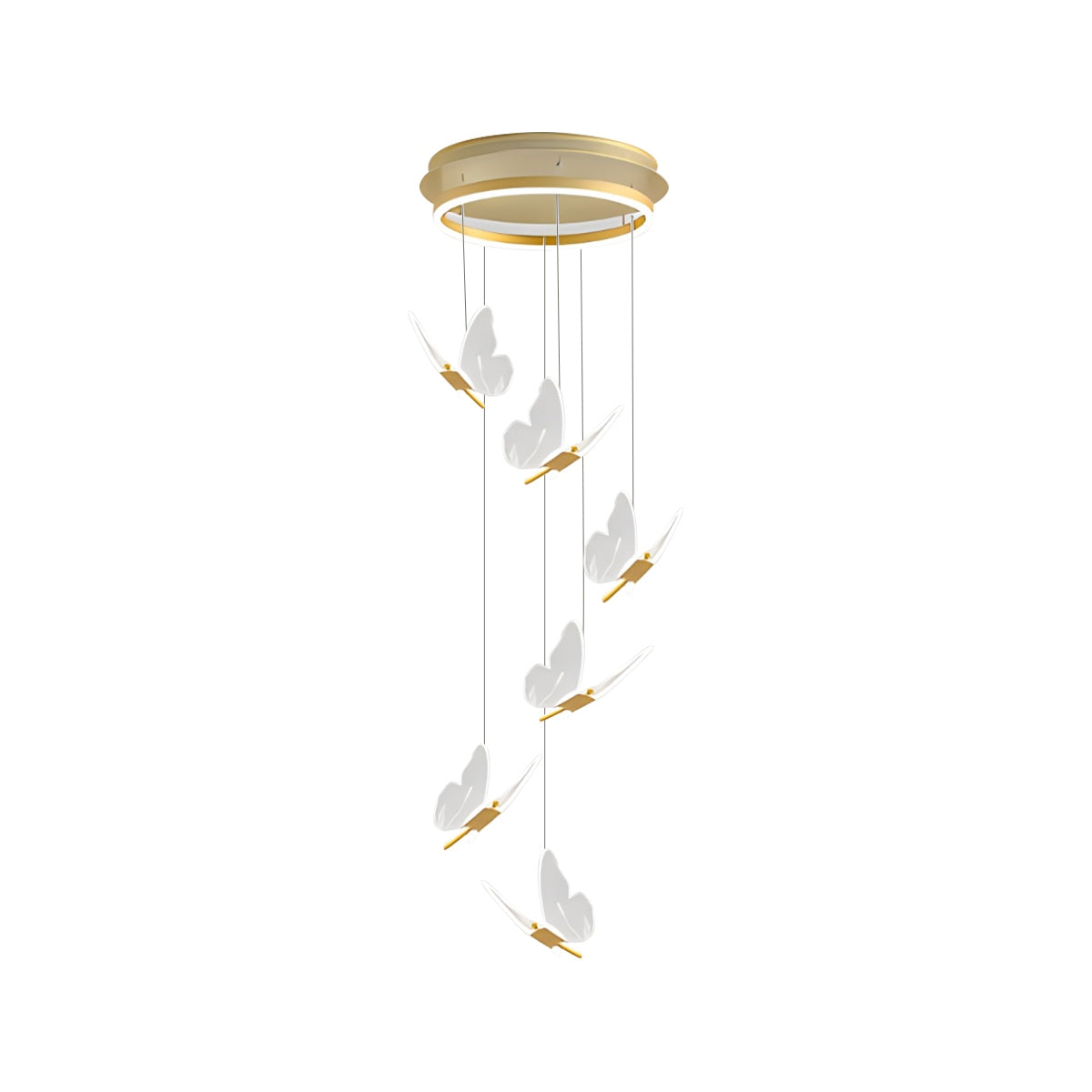 Antizer Olivia Butterfly Ceiling Pendant Light for Modern Interiors 6 Lights
