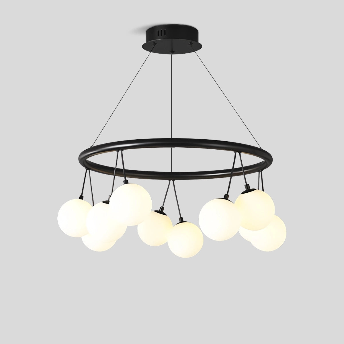 Antizer Valentina Nordic LED Glass Ball Chandelier D60cm / 23.62"