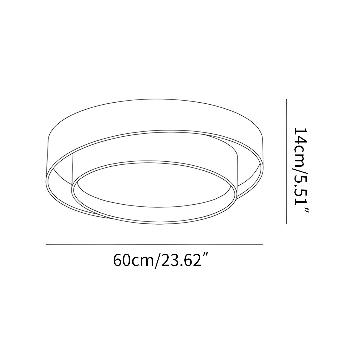 Antizer Melody Circular Ceiling Lamp for Bedroom