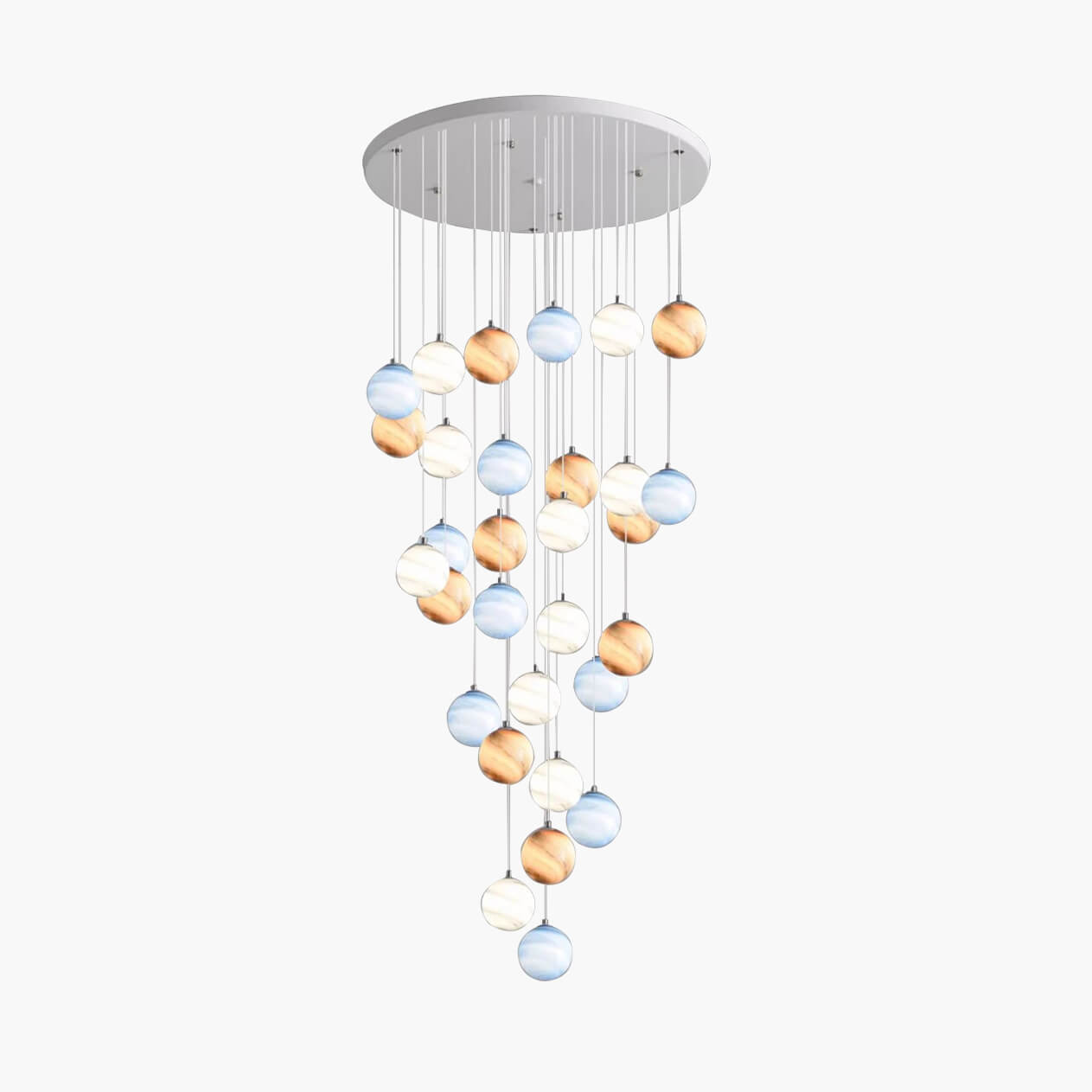 Antizer Modern Attic 3D Moon Celestial Chandelier