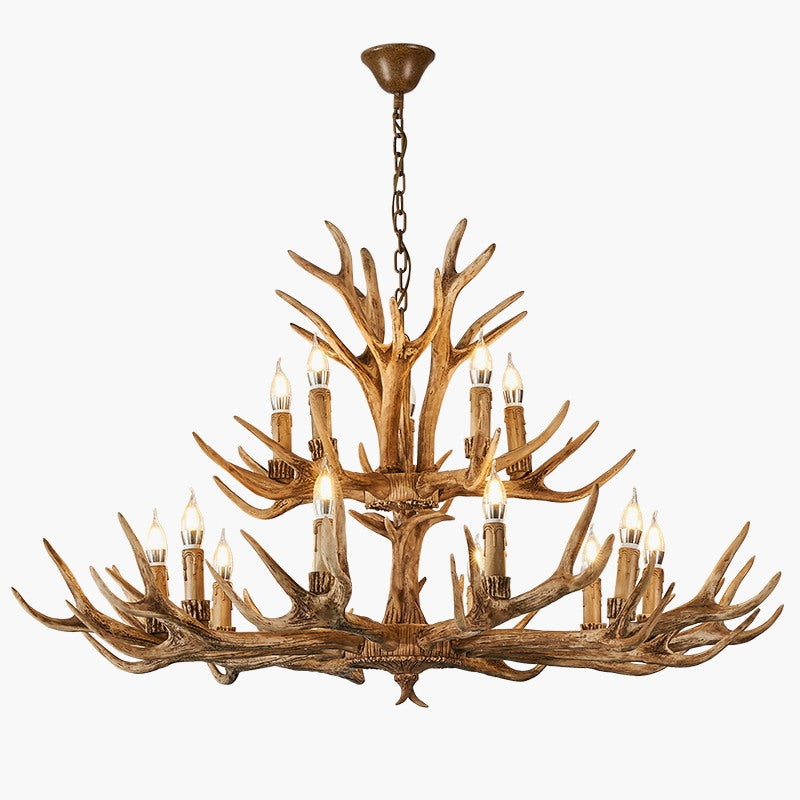 Antizer Antler Shape Resin Chandelier for Living Room