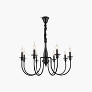 Antizer American Retro Black Candle Chandelier