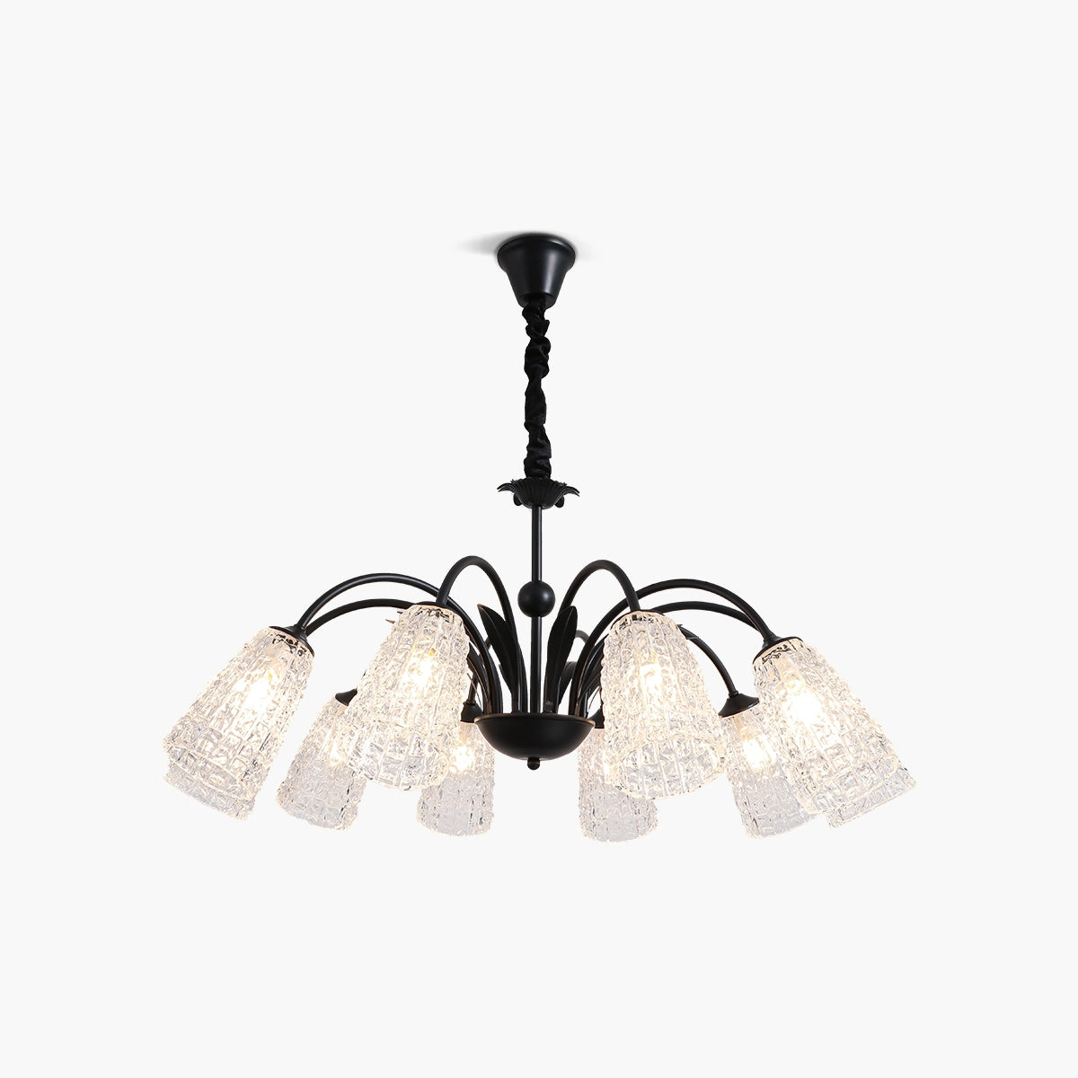 Antizer American Retro Iron Glass Chandelier