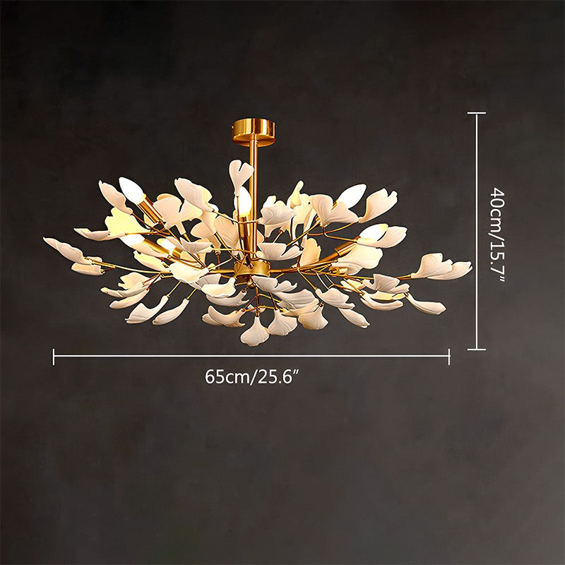 Antizer Ginkgo Chandelier-A for Bedroom Living Room