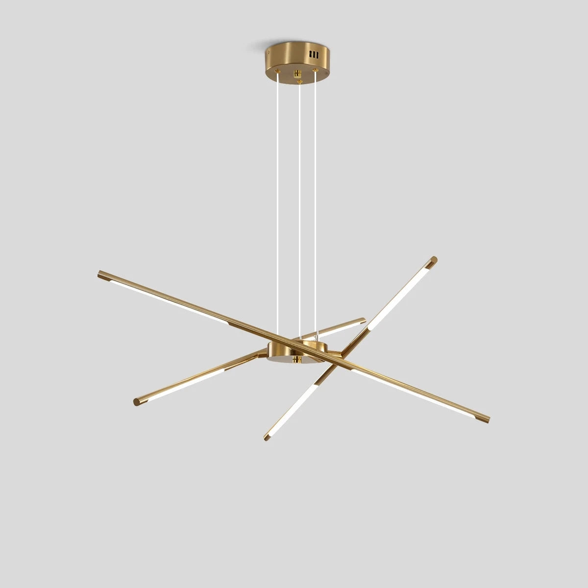 Antizer Rotatable LED Chandelier for Living Room Gold 6 Heads