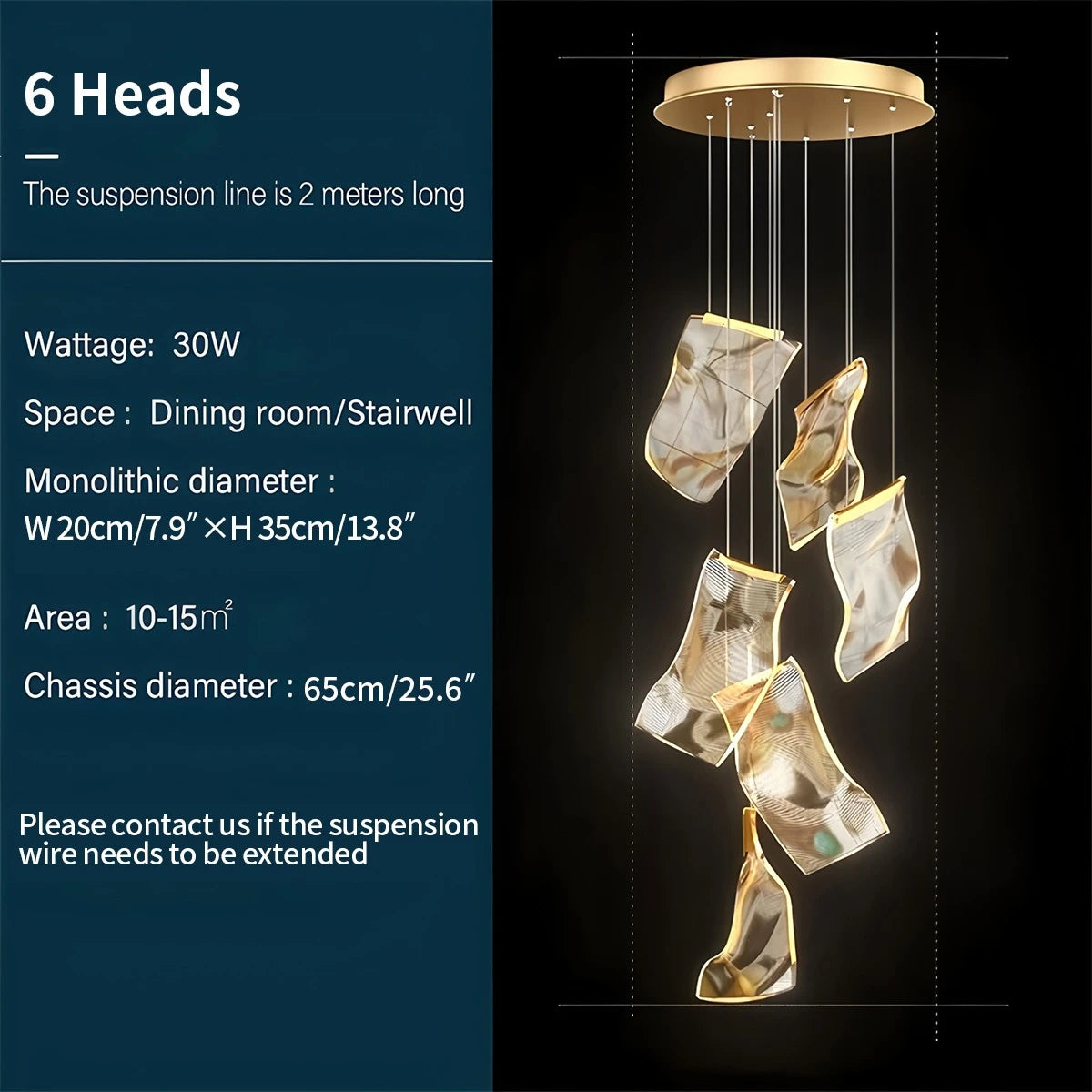 Antizer Light Luxury Art Large Chandelier