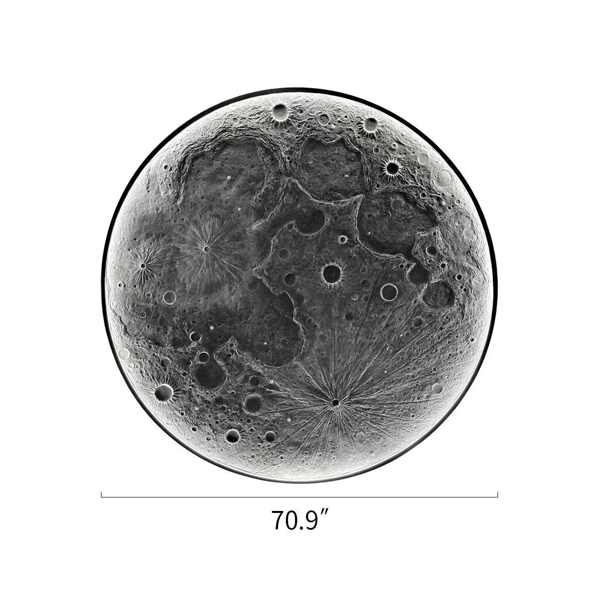 Antizer 3D Relief Moon Decorative Wall Lamp