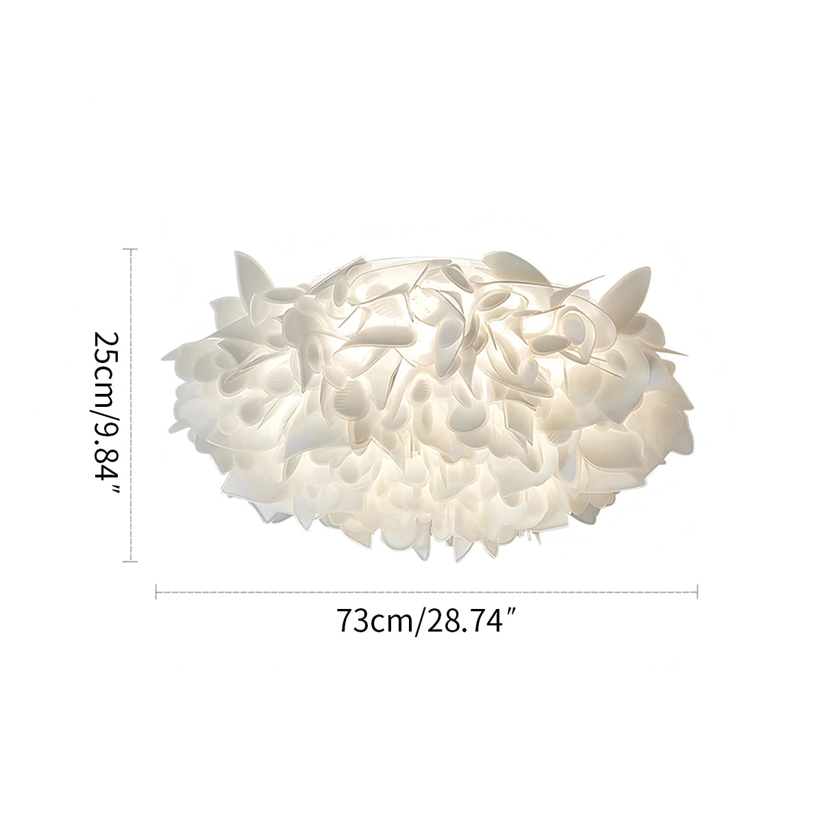 flush mount ceiling light size
