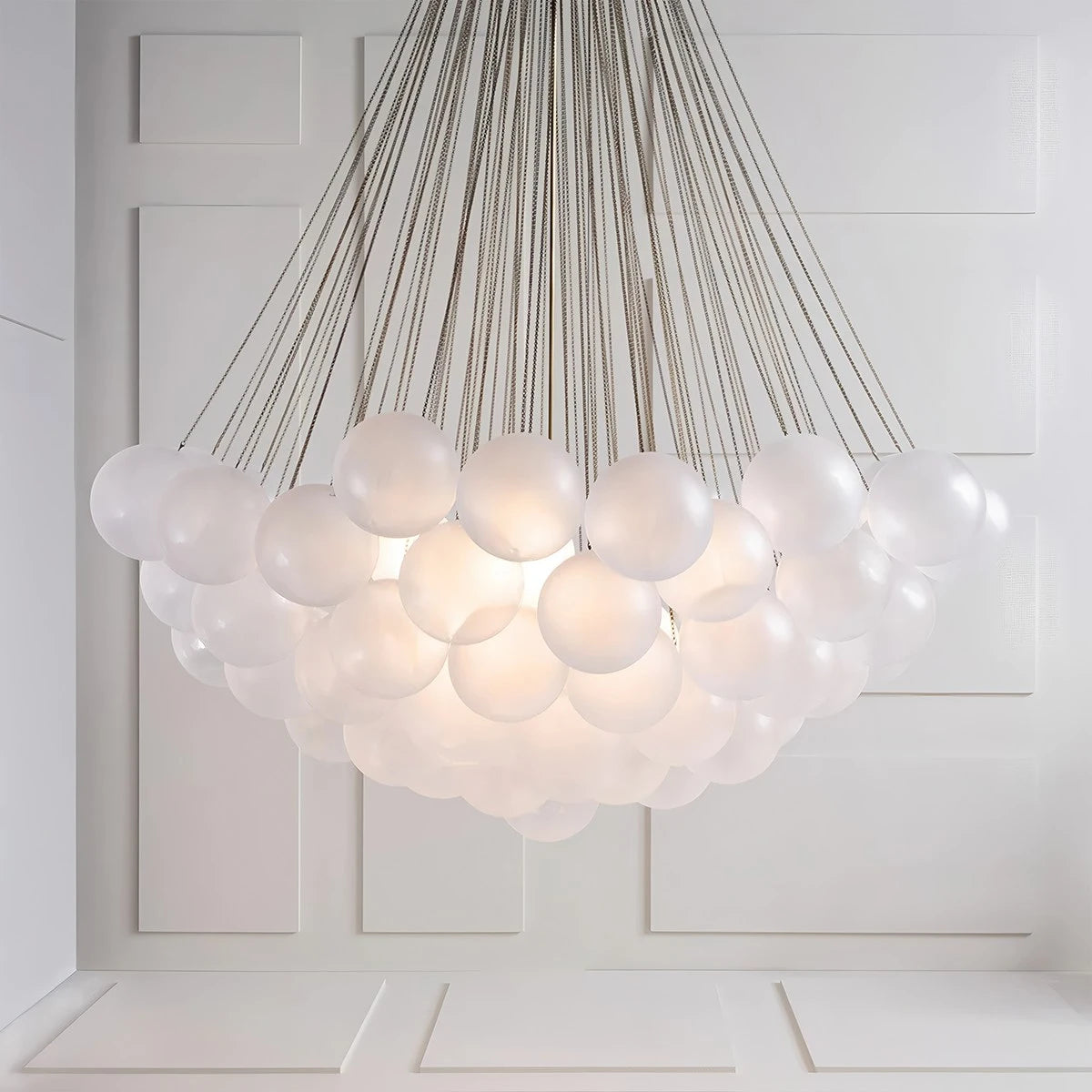 Antizer Modern Bubble Glass Chandelier for Living Room 73 heads
