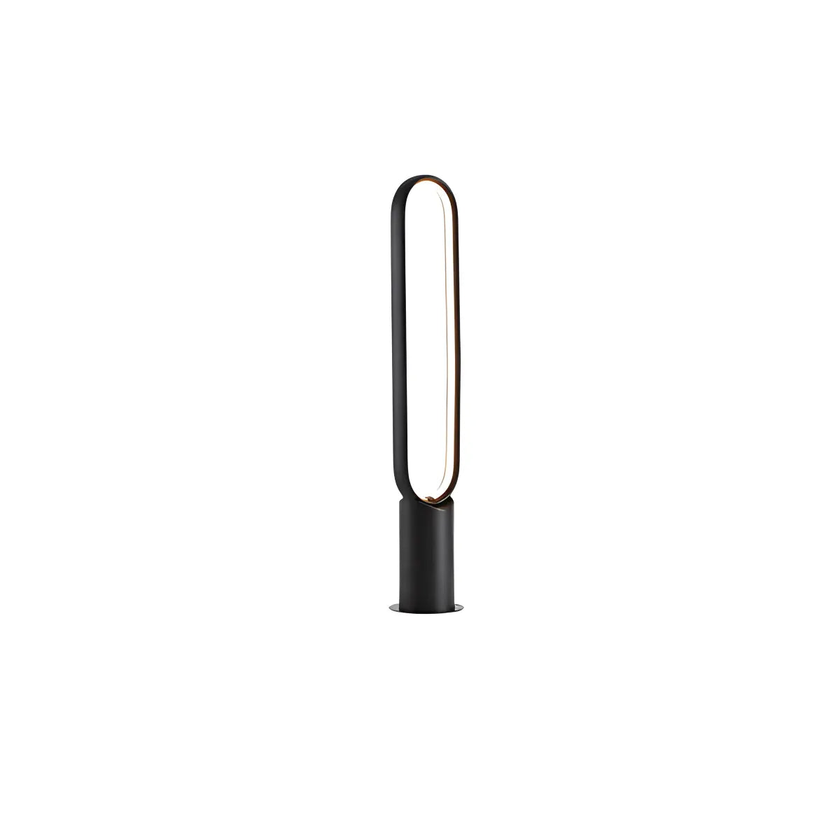 Antizer Outdoor Black Oval LED Lawn Light Black Inner Glow 78.5cm / 30.91"