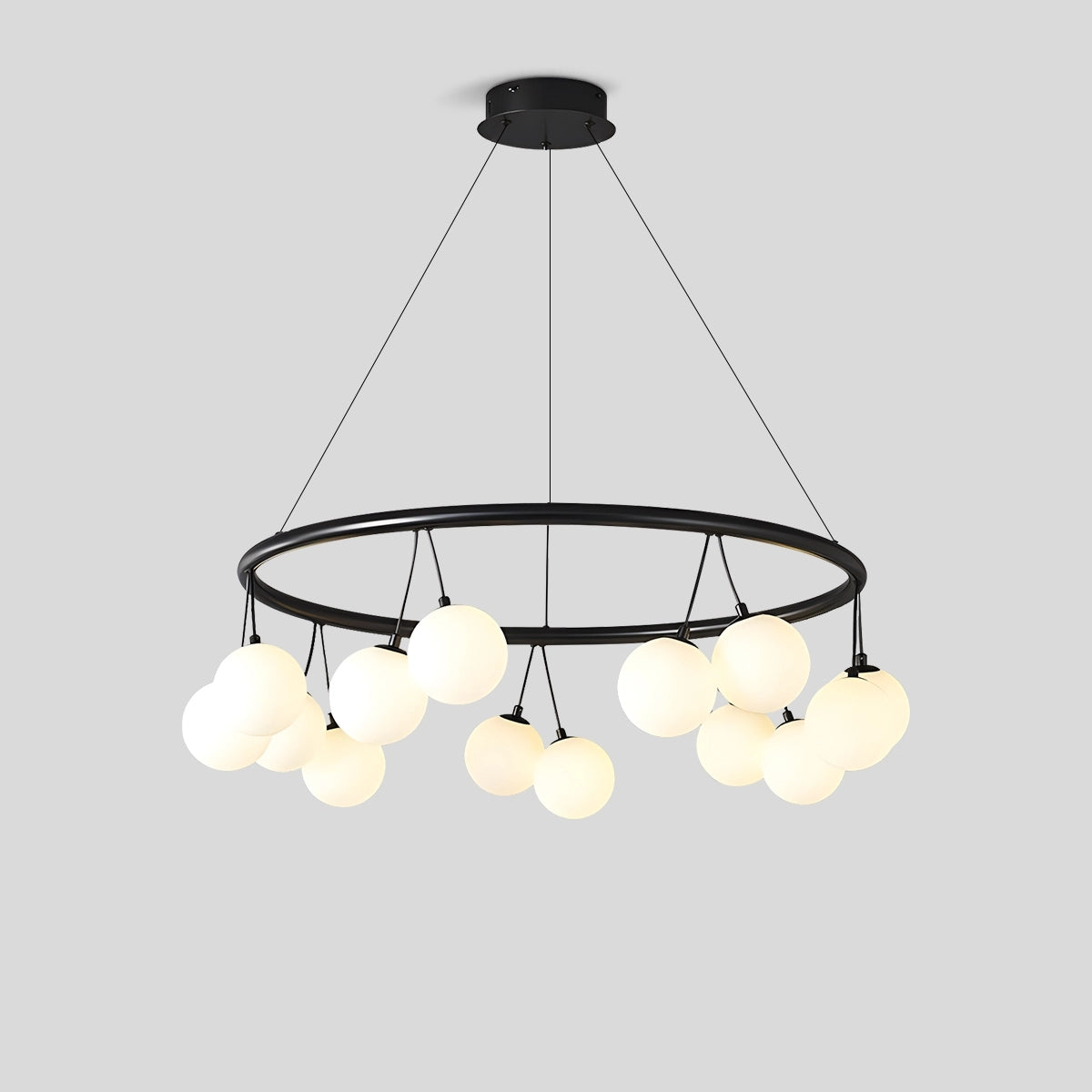 Antizer Valentina Nordic LED Glass Ball Chandelier D80cm / 31.50"