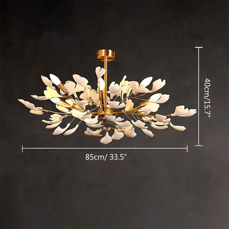 Antizer Ginkgo Chandelier-A for Bedroom Living Room