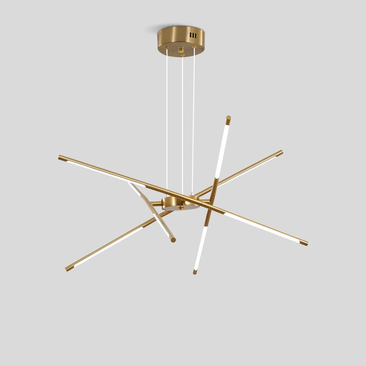 Antizer Rotatable LED Chandelier for Living Room Gold 8 Heads