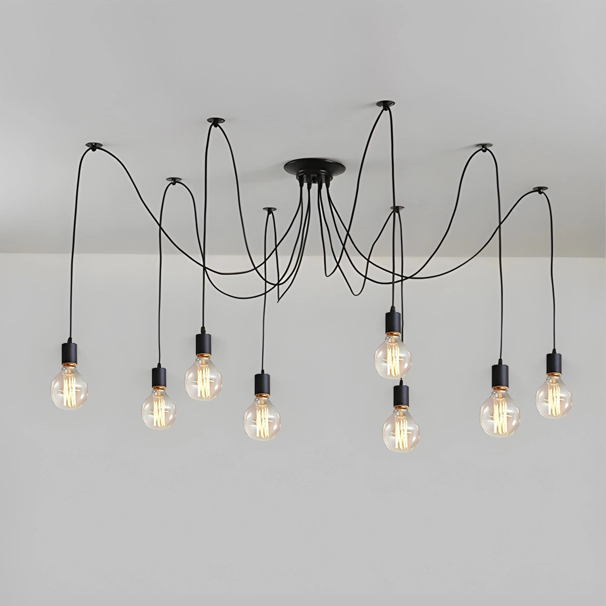 Antizer Alfie Vintage Multiple Light Bulbs Chandelier 8 Heads