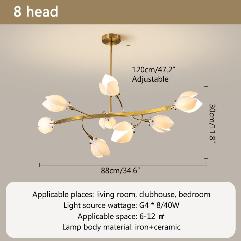 Antizer Ceramics Magnolia Chandelier