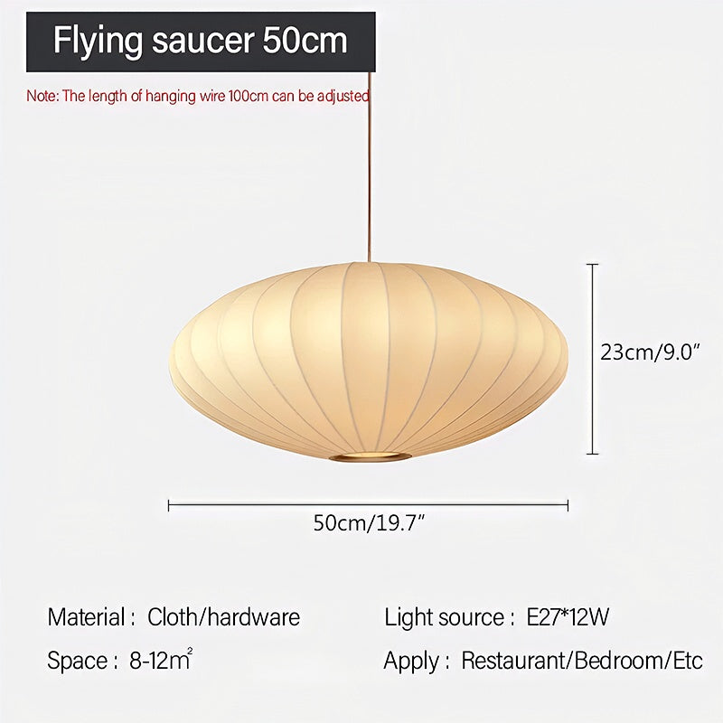 Antizer Vintage LED Silk Lantern Pendant Light