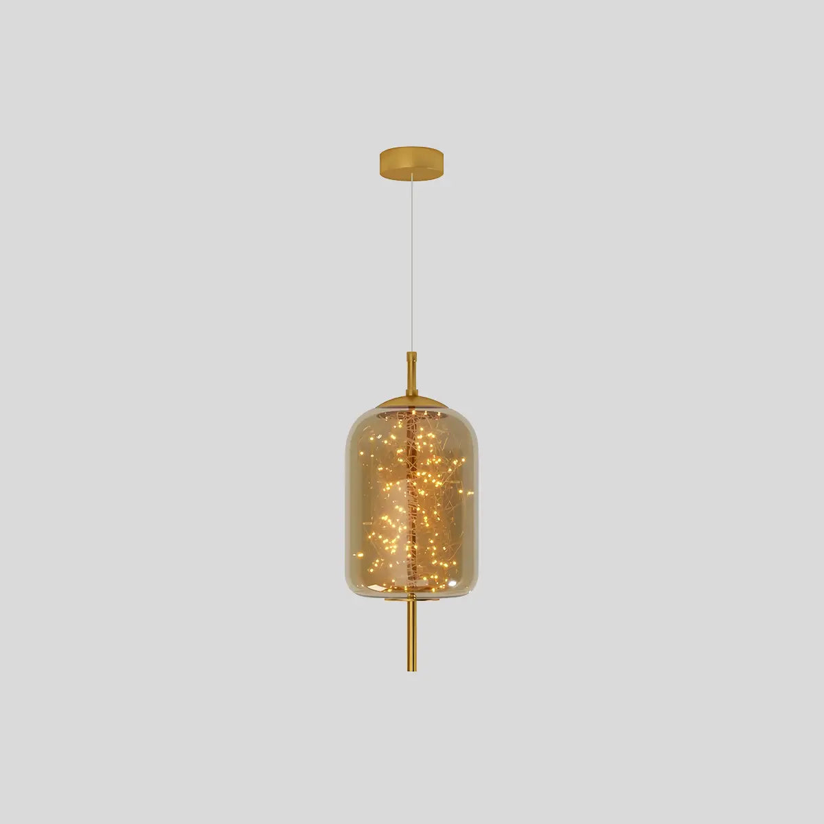 Antizer Twirl Modern Pendant Light for Bedroom A-Amber