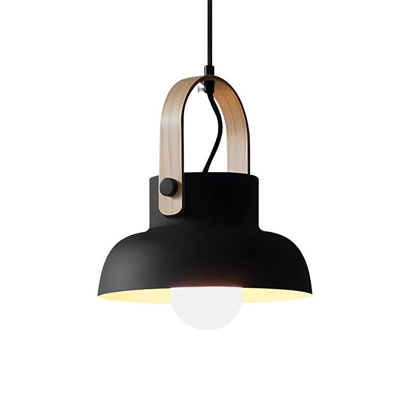 Antizer Nordic Macaron Pendant Light for Dining Room Kitchen Style A Black White Light