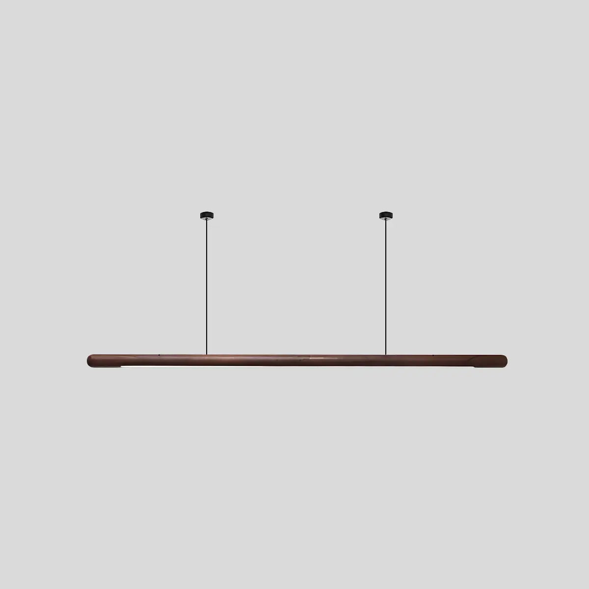 Antizer Svelte Wood Linear Pendant Light for Kitchen A-Black Walnut