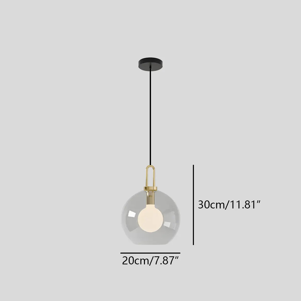 Antizer Kanani Frosted Glass Pendant Light for Kitchen