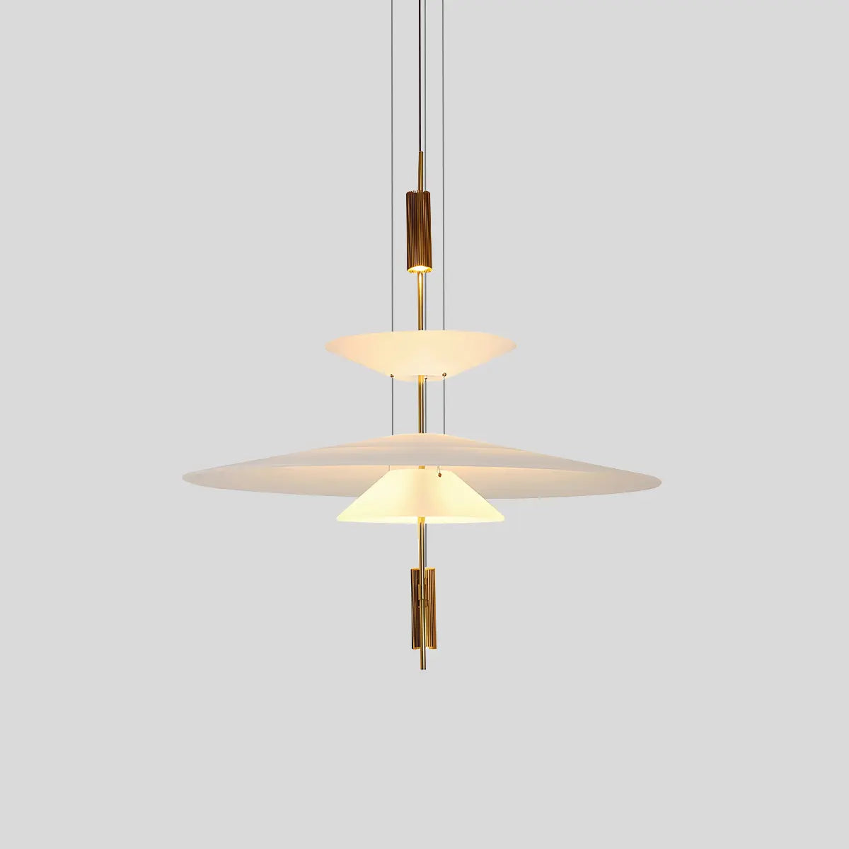 Antizer Layered Disc Pendant Light for Dining Room Gold A-3 Layers-Large