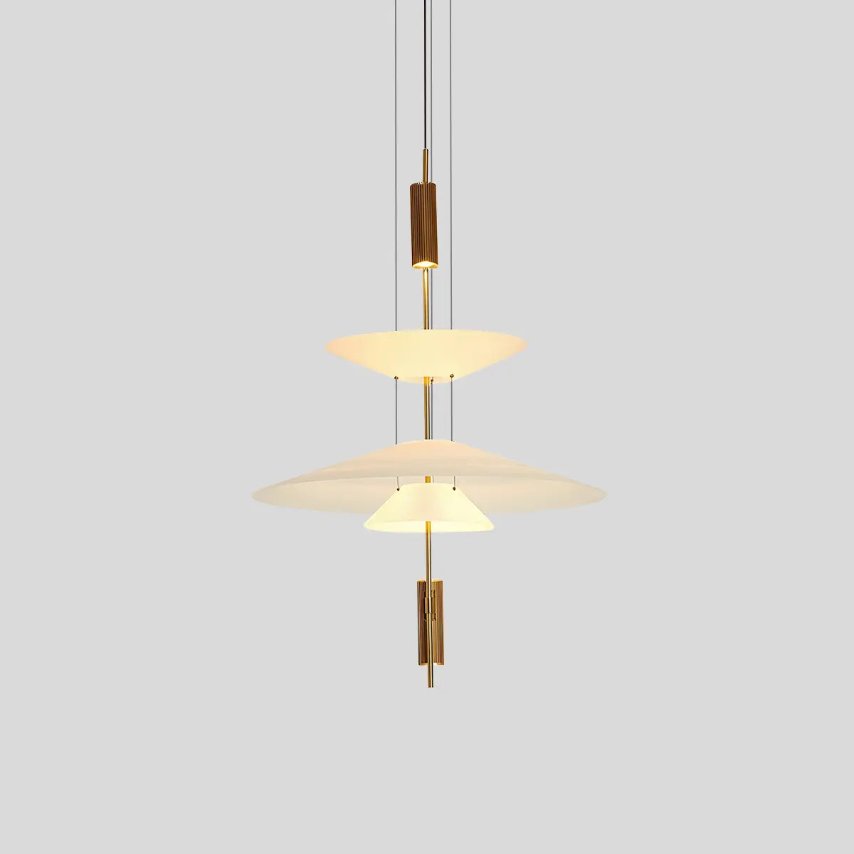Antizer Layered Disc Pendant Light for Dining Room Gold A-3 Layers-Small