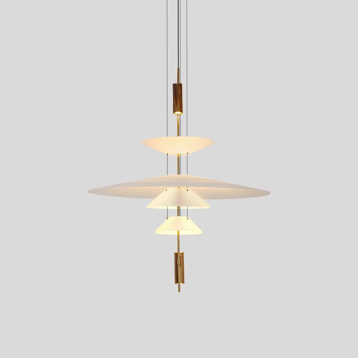 Antizer Layered Disc Pendant Light for Dining Room Gold A-4 Layers-Large