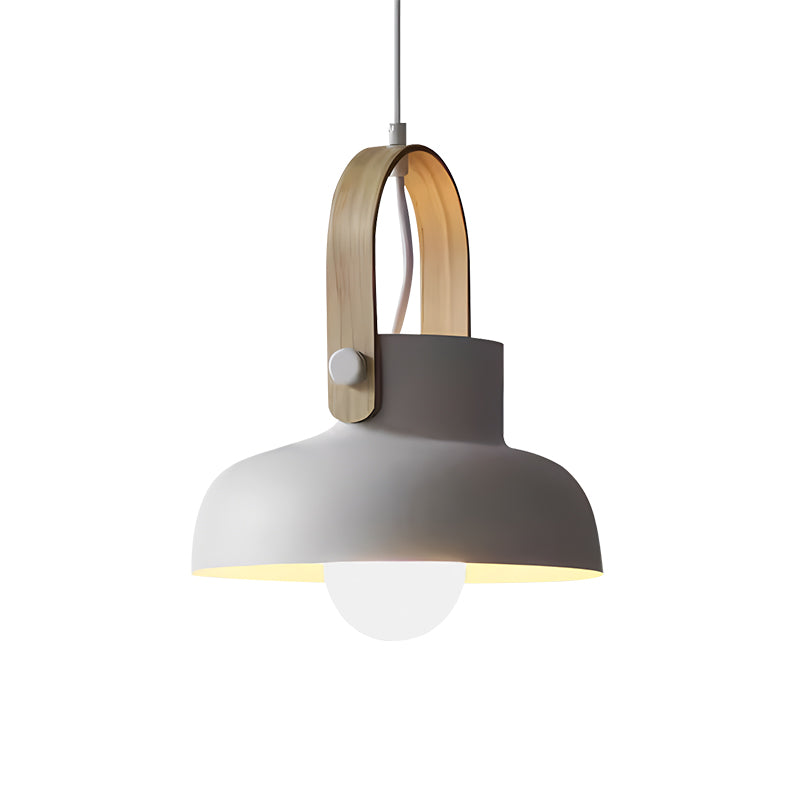 Antizer Nordic Macaron Pendant Light for Dining Room Kitchen Style A Gray White Light
